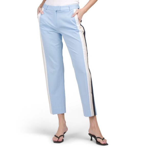 G/FORE Sky Side Stripe Straight Leg Trousers